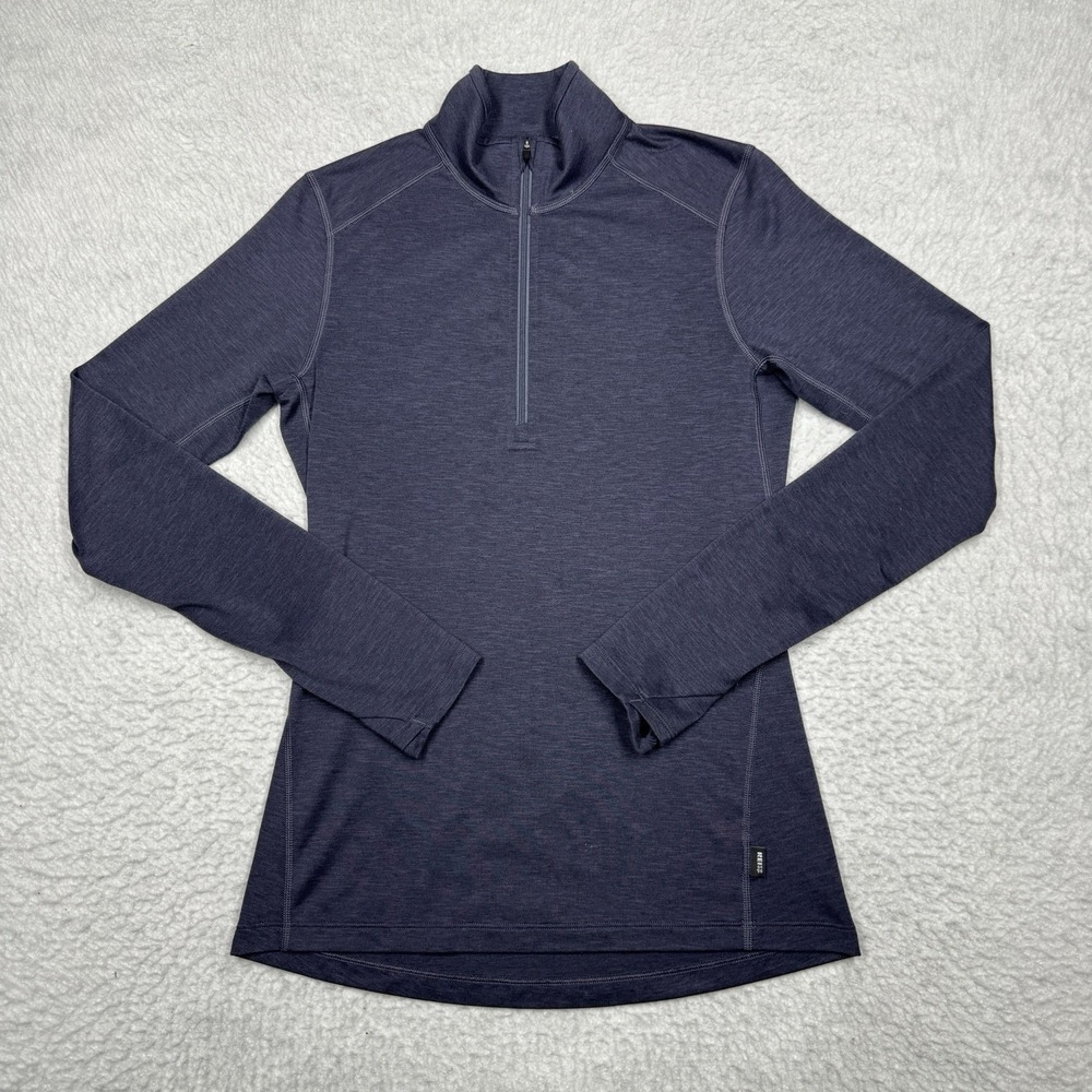 REI Co Op Long Sleeve Pullover 1/2 Zip Performance Heathered Purple Women's XS